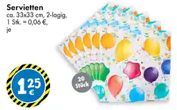 TEDi Servietten Angebot