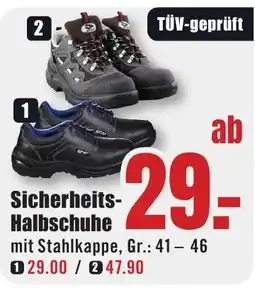 B1 Discount Baumarkt Sicherheits-Halbschuhe Angebot