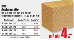 B1 Discount Baumarkt OSB Ausbauplatte Angebot