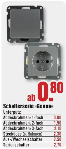 B1 Discount Baumarkt Schalterserie »Genua« Angebot