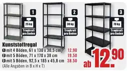 B1 Discount Baumarkt Kunststoffregal Angebot