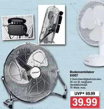 Famila Nord West Bodenventilator 81007 Angebot