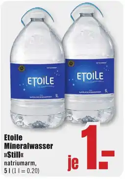 B1 Discount Baumarkt Etoile Mineralwasser »Still« Angebot