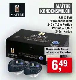 Handelshof MAÎTRE KONDENS MILCH Angebot