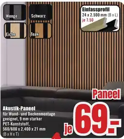 B1 Discount Baumarkt Akustik-Paneel Angebot