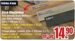 B1 Discount Baumarkt Click-Vinylboden Angebot