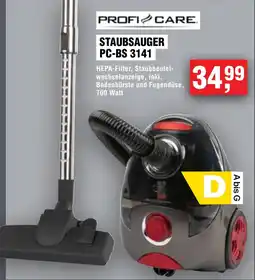 Handelshof PROFICARE STAUBSAUGER PC-BS 3141 Angebot