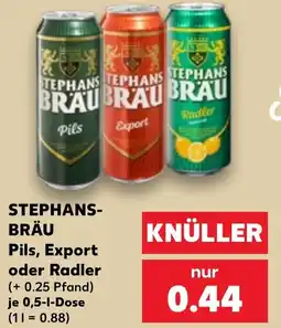 Kaufland STEPHANS-BRÄU Pils, Export oder Radler Angebot