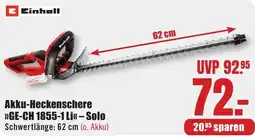 B1 Discount Baumarkt Einhell Akku-Heckenschere »GE-CH 1855-1 Li« – Solo Angebot