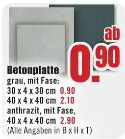 B1 Discount Baumarkt Betonplatte Angebot