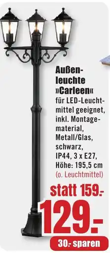 B1 Discount Baumarkt Außenleuchte »Carleen« Angebot