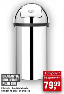 Handelshof BRABANTIA MÜLLEIMER PUSH BIN Angebot