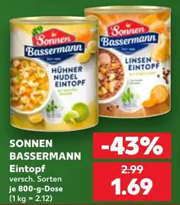 Kaufland Sonnen Bassermann Eintopf Angebot