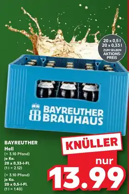 Kaufland BAYREUTHER Brauhaus Hell Angebot