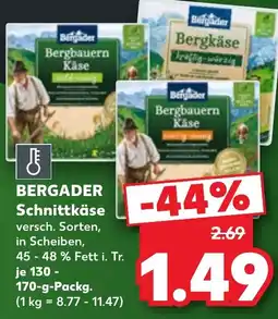 Kaufland BERGADER Schnittkäse Angebot