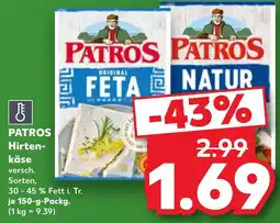 Kaufland PATROS Hirtenkäse Angebot