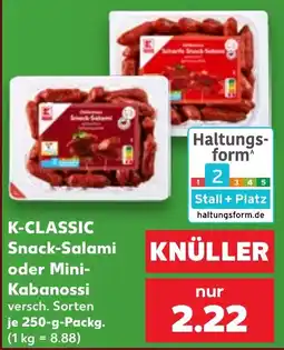 Kaufland K-CLASSIC Snack-Salami Angebot