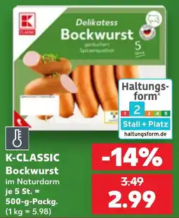 Kaufland K-CLASSIC Bockwurst Angebot