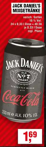 Handelshof JACK DANIEL'S MIXGETRÄNKE Angebot