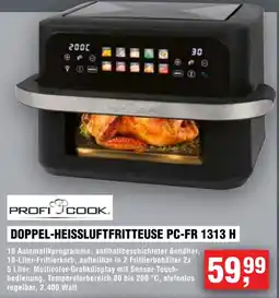 Handelshof PROFI COOK DOPPEL-HEISSLUFTFRITTEUSE PC-FR 1313 H Angebot