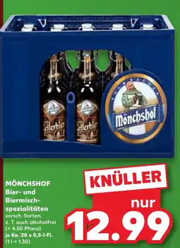 Kaufland Mönchshof Bier- und Biermisch-spezialitäten Angebot