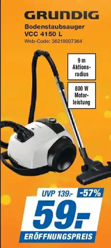 Expert GRUNDIG Bodenstaubsauger VCC 4150 L Angebot