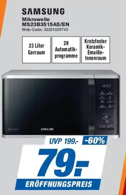 Expert SAMSUNG Mikrowelle MS23B3515AS/EN Angebot
