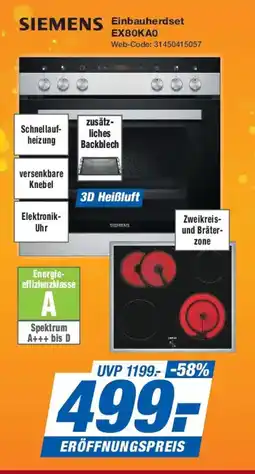 Expert SIEMENS Einbauherdset EX80KAO Angebot