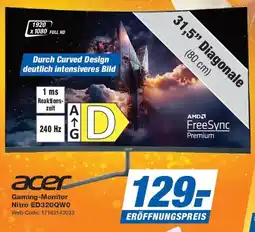 Expert acer Gaming-Monitor Nitro ED320QWO Angebot