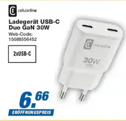 Expert cellularline Ladegerät USB-C Duo GaN 30W Angebot