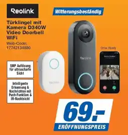 Expert Reolink Türklingel mit Kamera D340W Video Doorbell WiFi Angebot