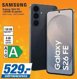 Expert SAMSUNG Galaxy S26 FE 128GB Graphite Angebot
