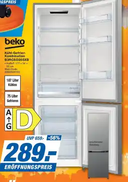 Expert beko Kühl-Gefrier-Kombination B3RCS0255XB Angebot