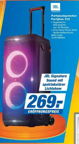 Expert JBL Partylautsprecher Partybox 310 Angebot