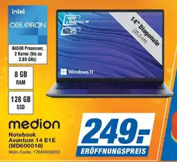 Expert medion Notebook Avantum 14 E1E (MD600016) Angebot