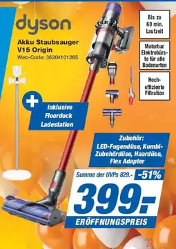 Expert Dyson Akku Staubsauger V15 Origin Angebot