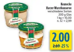 diska Keunecke Harzer Wurstkonserven Angebot