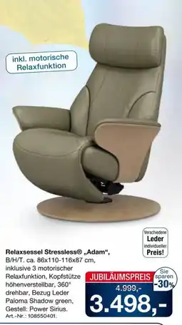 Möbel Inhofer Relaxsessel Stressless® „Adam“ Angebot