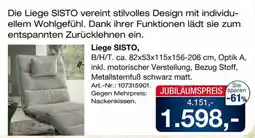 Möbel Inhofer Liege SISTO Angebot