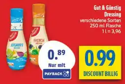 diska Gut & Günstig Dressing Angebot