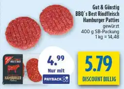 diska BBQ's Best Rindfleisch Hamburger Patties Angebot