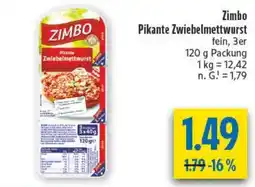diska Zimbo Pikante Zwiebelmettwurst Angebot