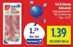 diska Gut & Günstig Edelsalami Angebot