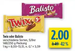 diska Twix oder Balisto Angebot