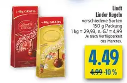 diska Lindt Lindor Kugeln Angebot