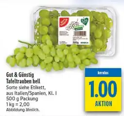 diska Gut & Günstig Tafeltrauben hell Angebot