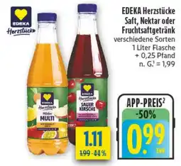 diska EDEKA Herzstücke Saft, Nektar oder Fruchtsaftgetränk Angebot