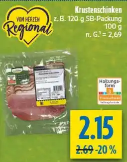 diska VON HERZEN Regional Krustenschinken Angebot