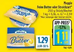 diska Meggle Feine Butter oder Streichzart Angebot
