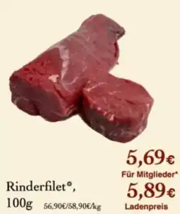 LPG Biomarkt Rinderfilet* Angebot